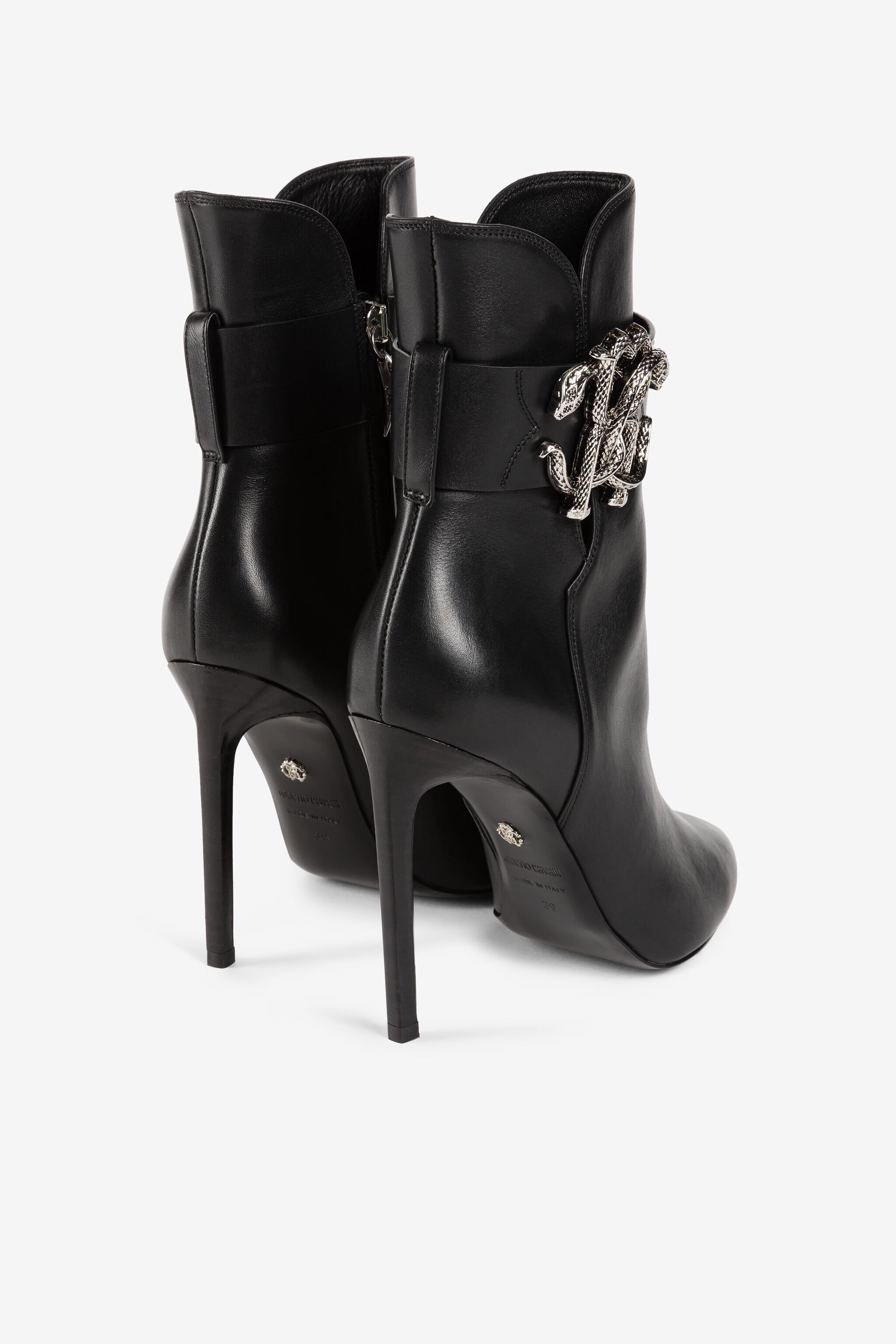 RC Mirror Snake leather boots Black/Silver RKS015-PZV10