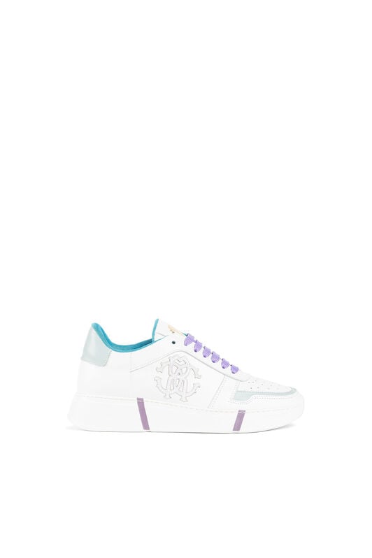 RC RC Monogram Sneakers RC RC Monogram Sneakers White/light blue KOS00A-PNO01