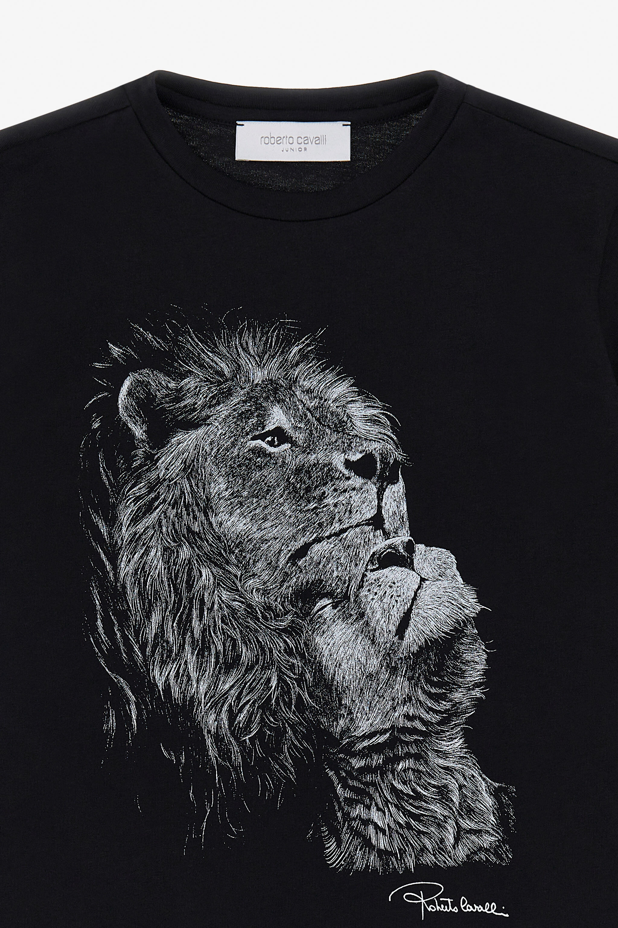 JU Bedrucktes T-Shirt Schwarz TJT60V-JD001