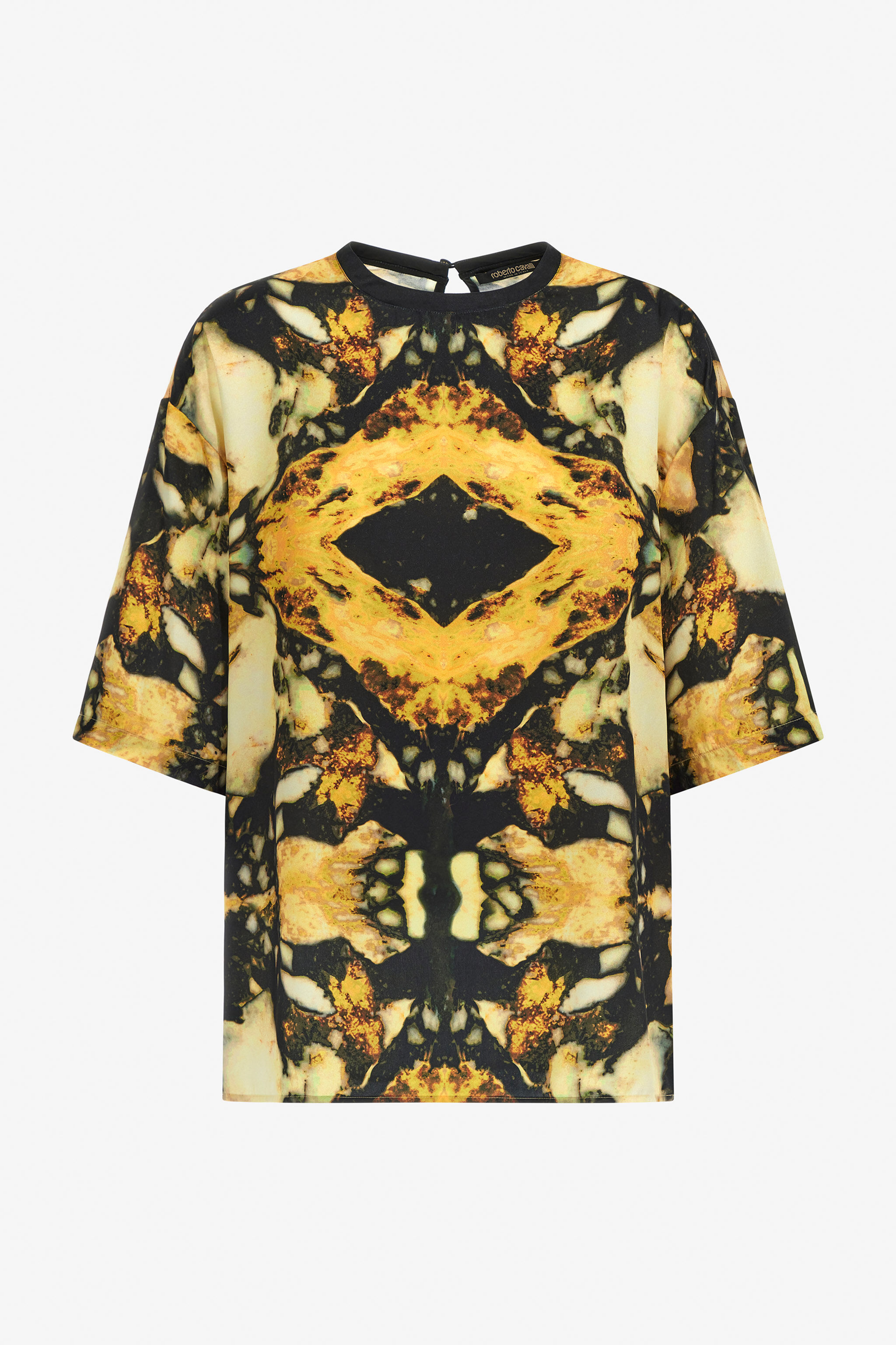 RC Marble print long T-shirt dress Yellow TWT602-7NN40