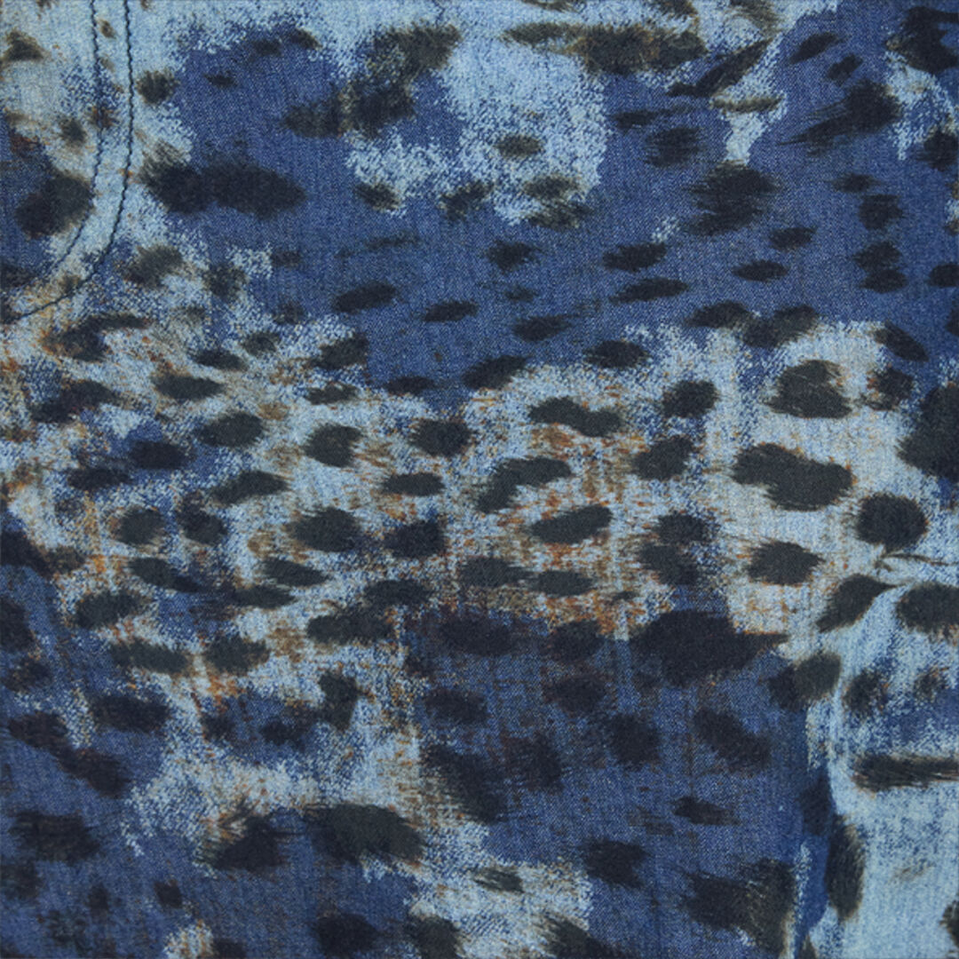 RC Jeans with Jaguar Skin Print BLU/CELESTE/MARRONE VKJ207-VT010