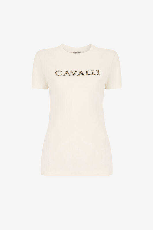 RC Logo-embroidered cotton T-shirt RC Logo-embroidered cotton T-shirt IVORY QKT60A-JD060