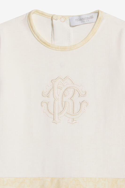 JU Beige Monogram Zebra Print Children Kit IVORY WJT808-JD001