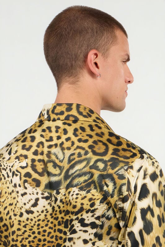 RC Jaguar Skin print shirt Light Brown SRT714-4QL49