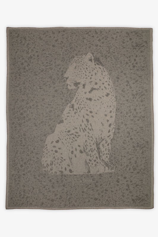 HO Plaid Jacquard stampato Big cat SAND VALH02-IH011