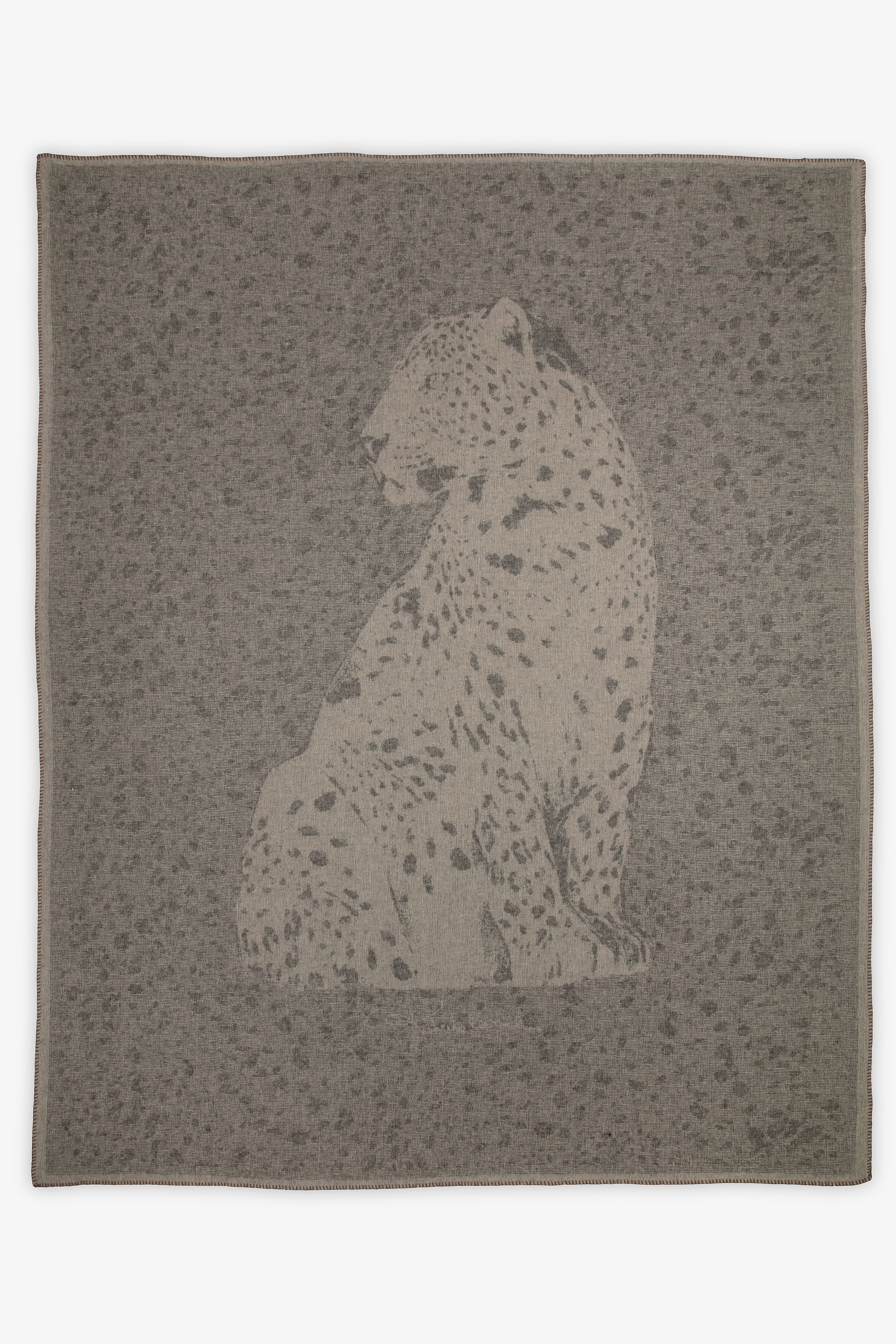 HO Plaid Jacquard stampato Big cat SAND VALH02-IH011