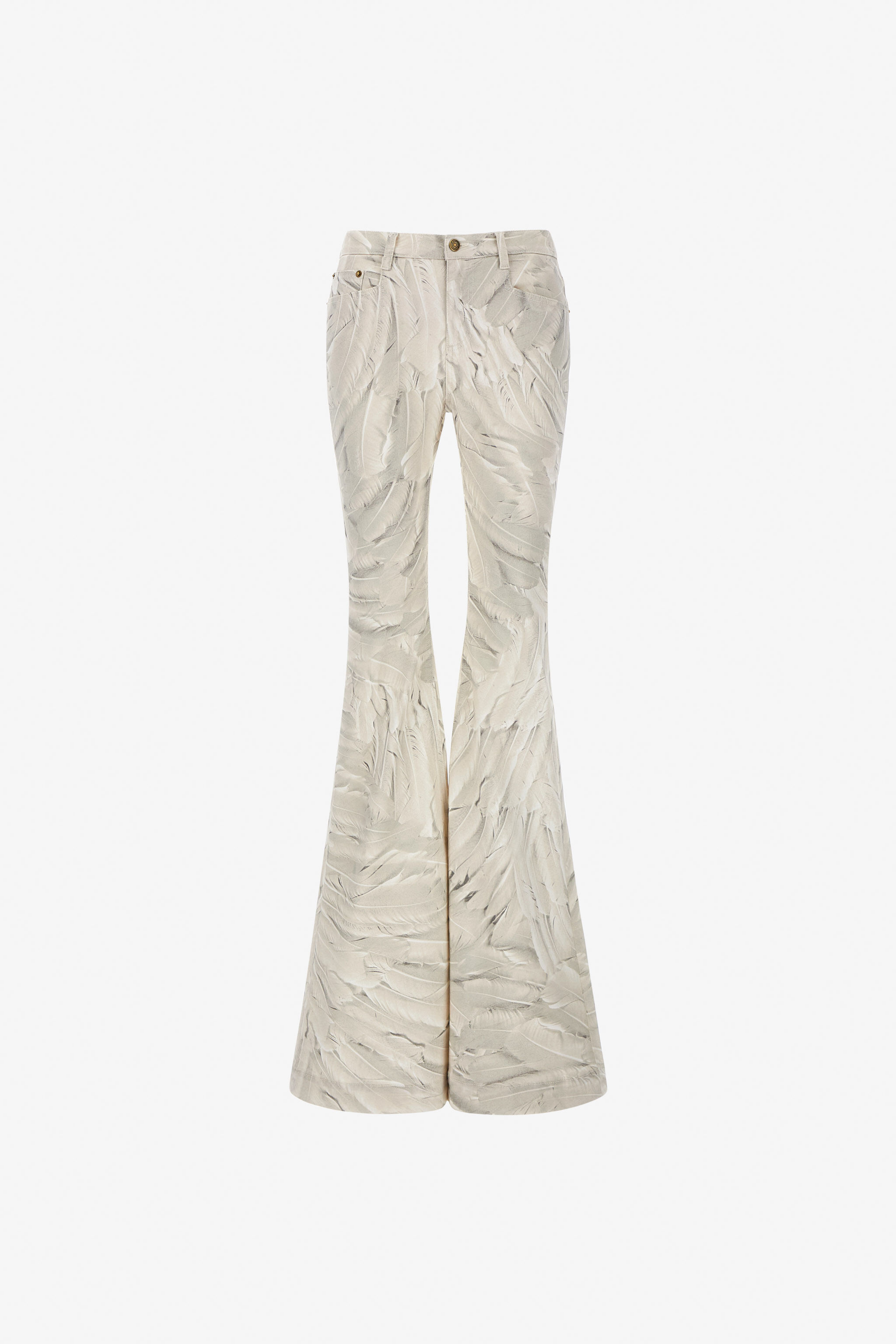 RC Plumage print denim Blanc SWJ205-DAL74