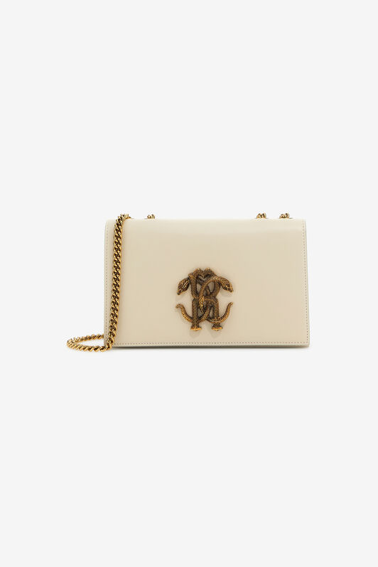 RC Shoulder bag with Monogram Mirror Snake Ivory SKB120-PZ172