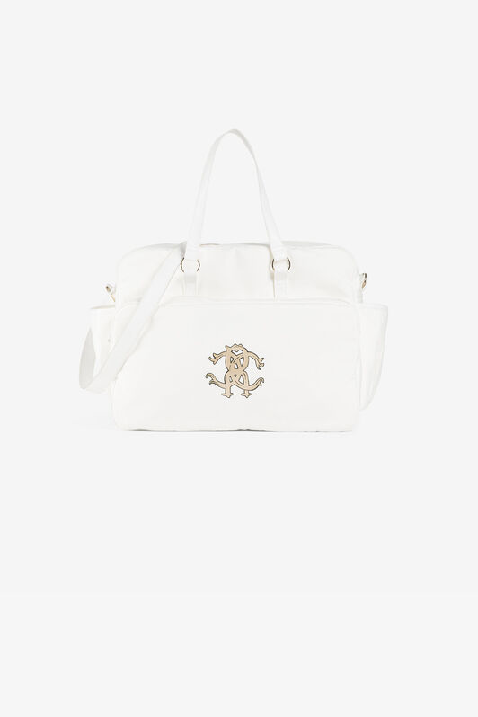 JU Sac à langer à imprimé RC Monogram Blanc QJB007-JV025