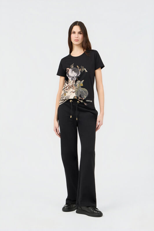 RC T-Shirt Mit Jewellery Foulard-Print BLACK SOT60J-JD003