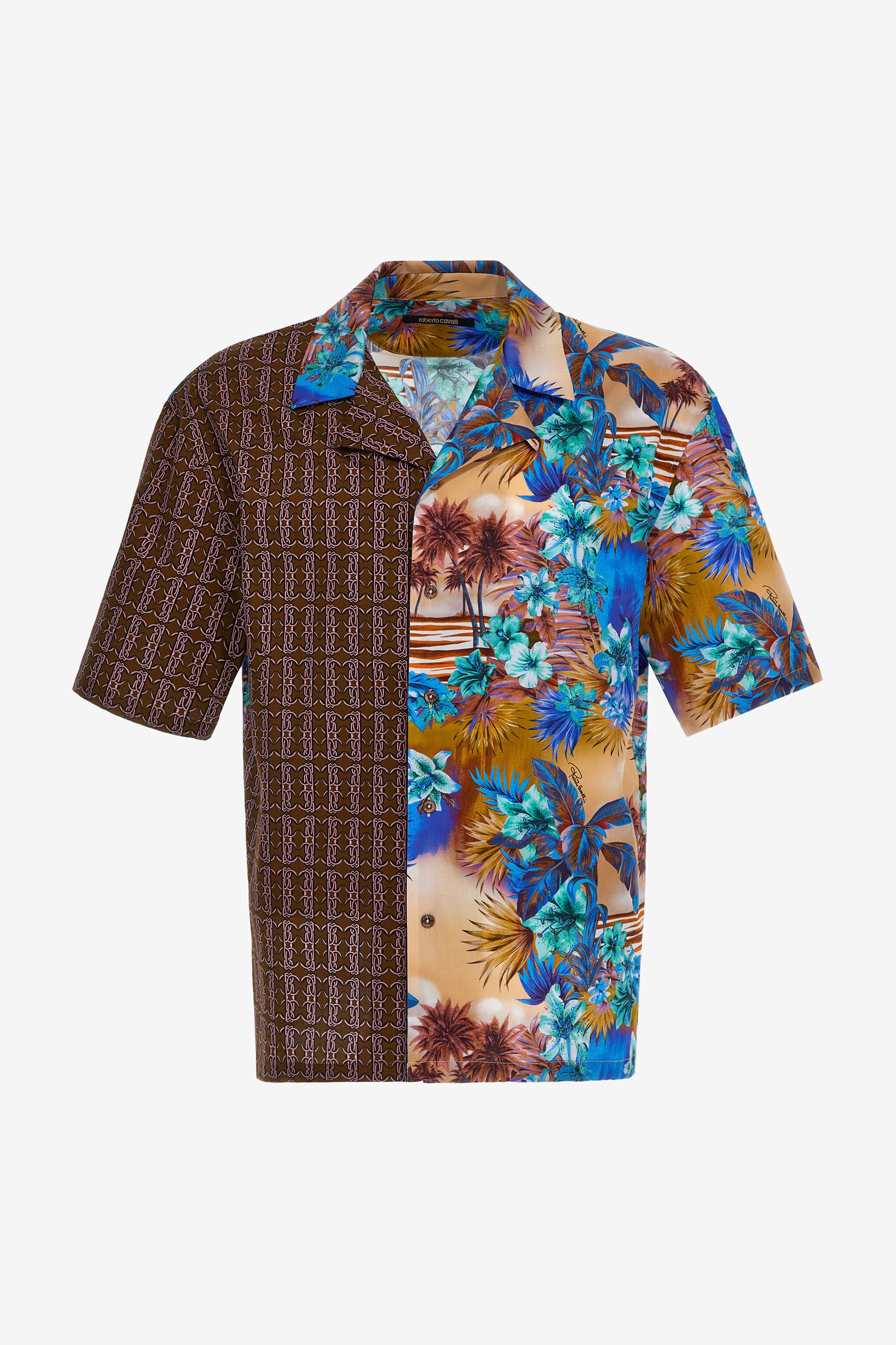 RC Short-sleeve shirt with Hawaii print Brown/Orange SRT763-CDI84