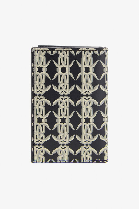 RC Cartera con monograma RC Negro/Blanco SRA001-PZ588
