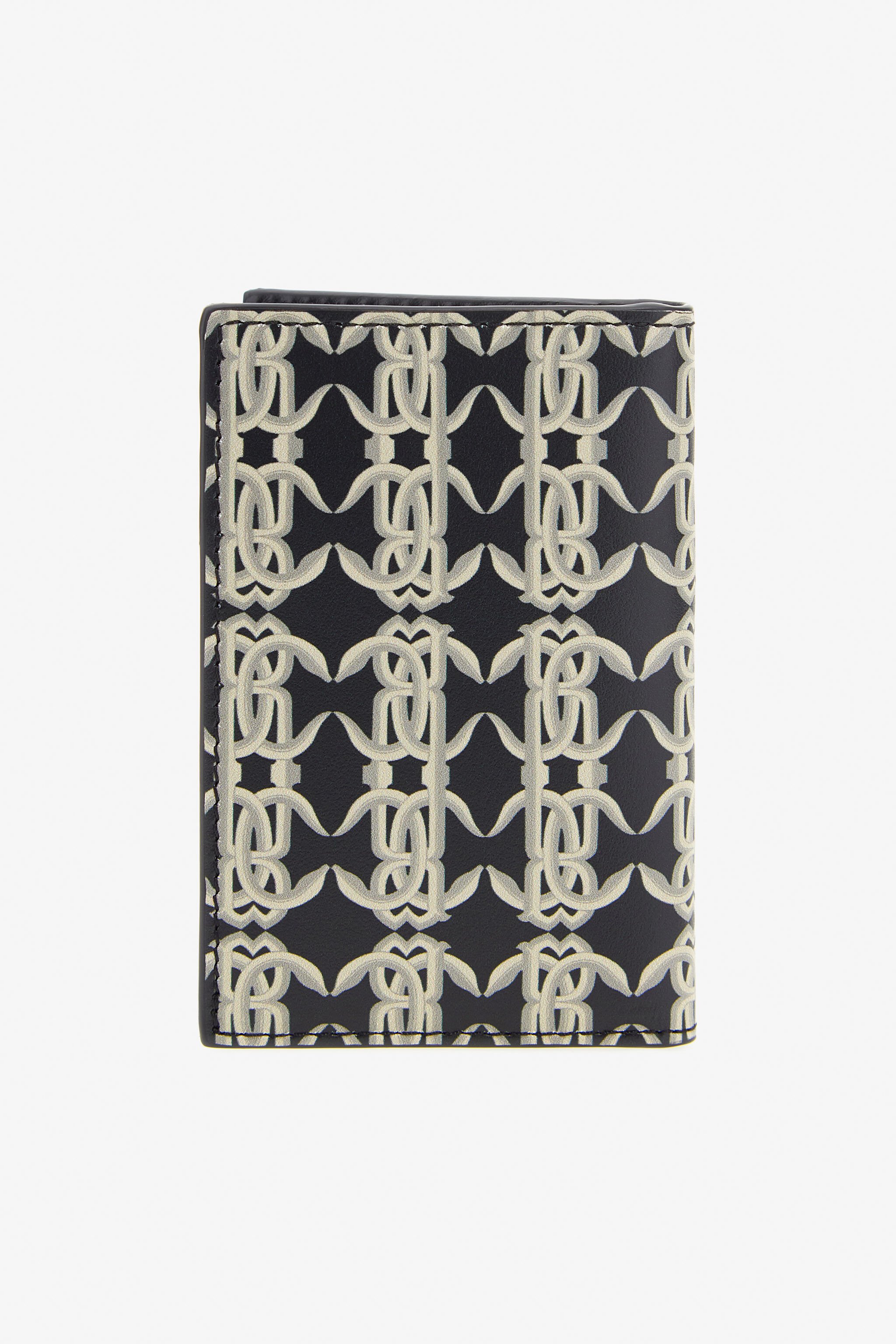 RC Cartera con monograma RC Negro/Blanco SRA001-PZ588