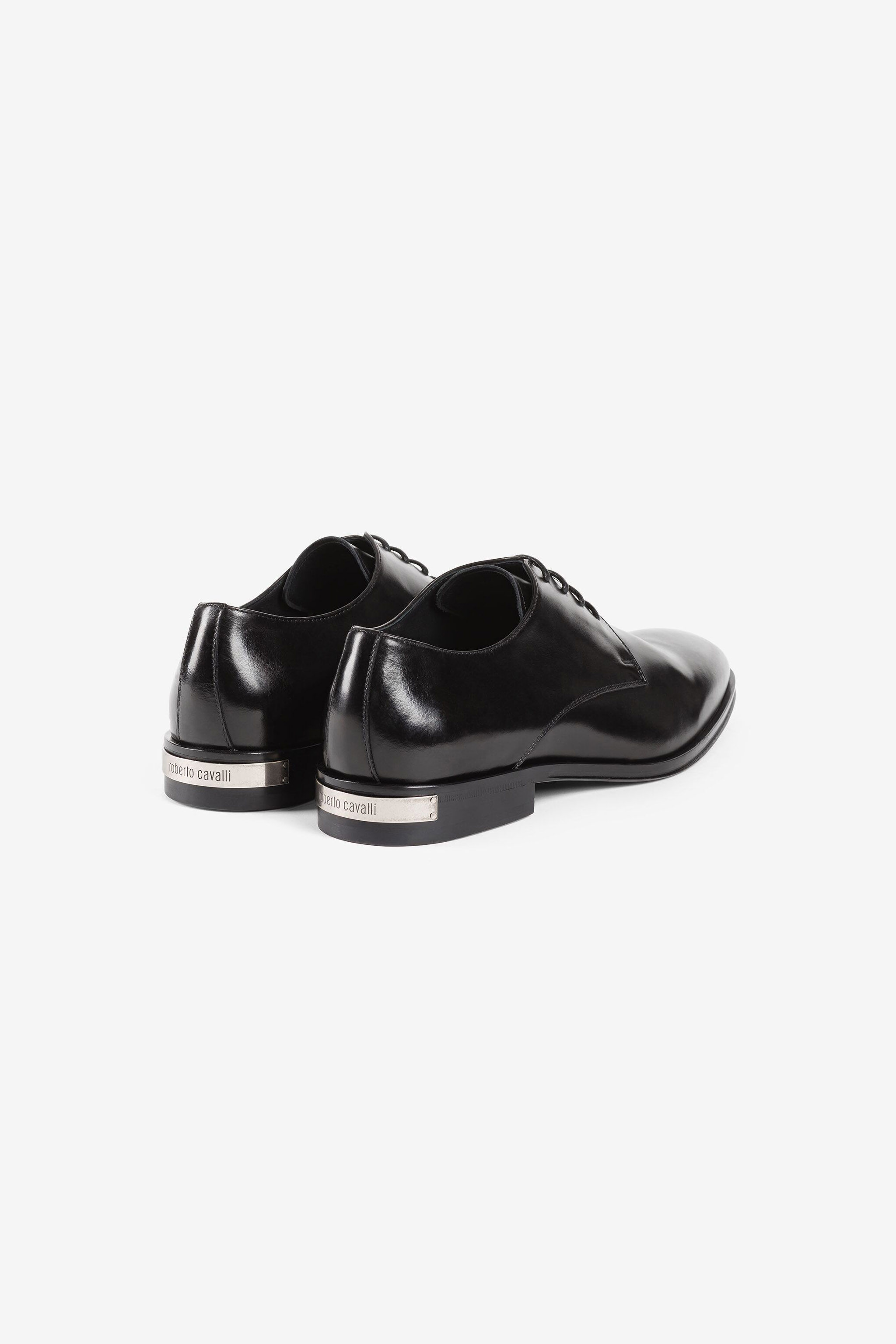 RC Logo plaque leather Derby shoes Black RRS025-PZA84