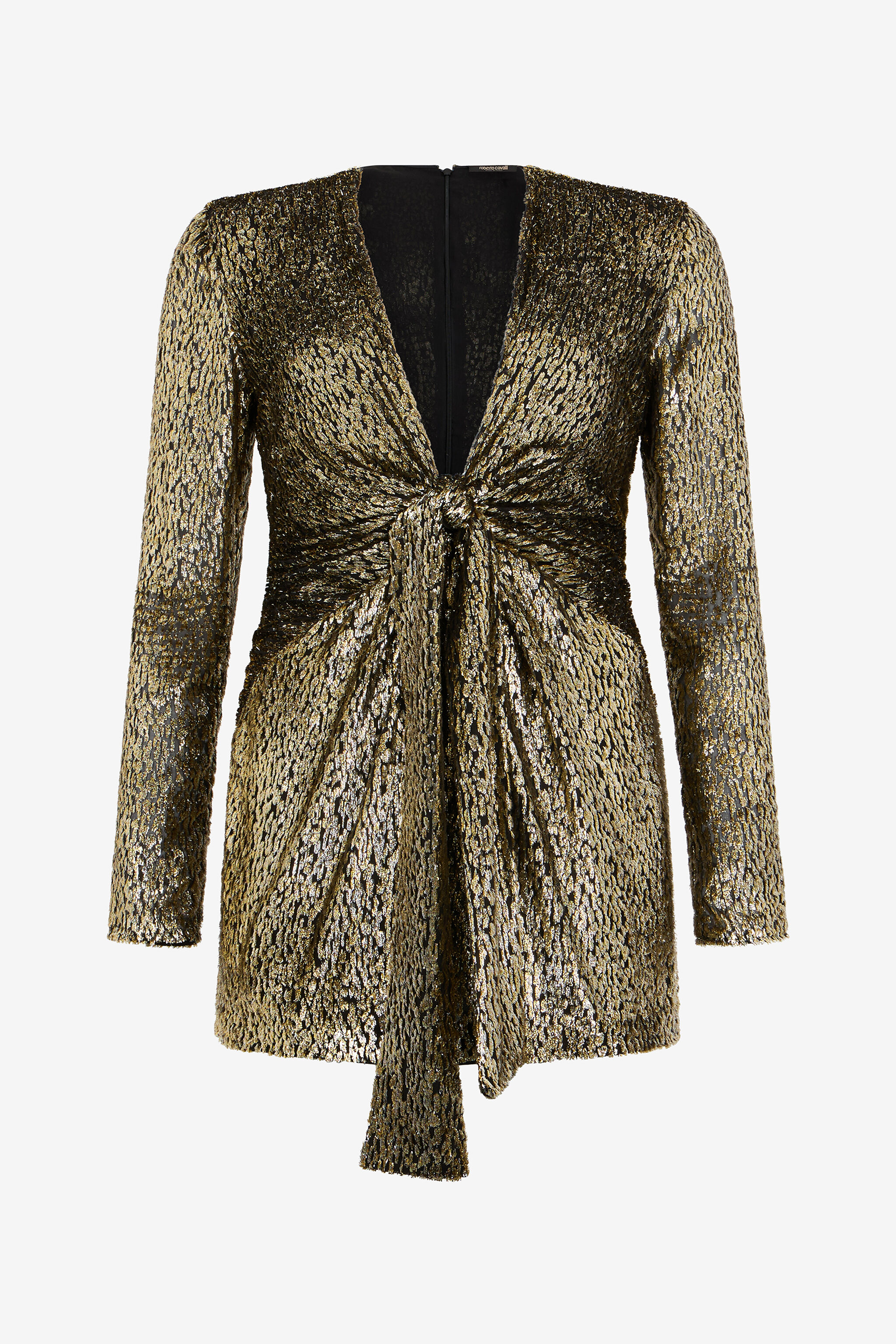 RC Abito Con Stampa Fil Coupé Leopard LIGHT GOLD WKT142-FT060