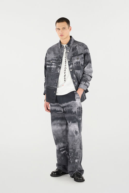 RC Overshirt In Denim Effetto Used Nero VNJ777-4NP69
