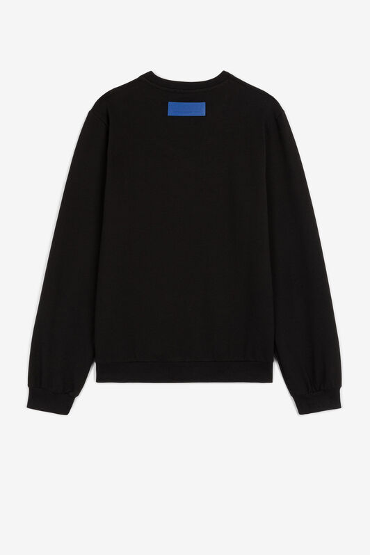 JU Zebra-print cotton sweatshirt JU Zebra-print cotton sweatshirt Dark blue PJT981-CF050