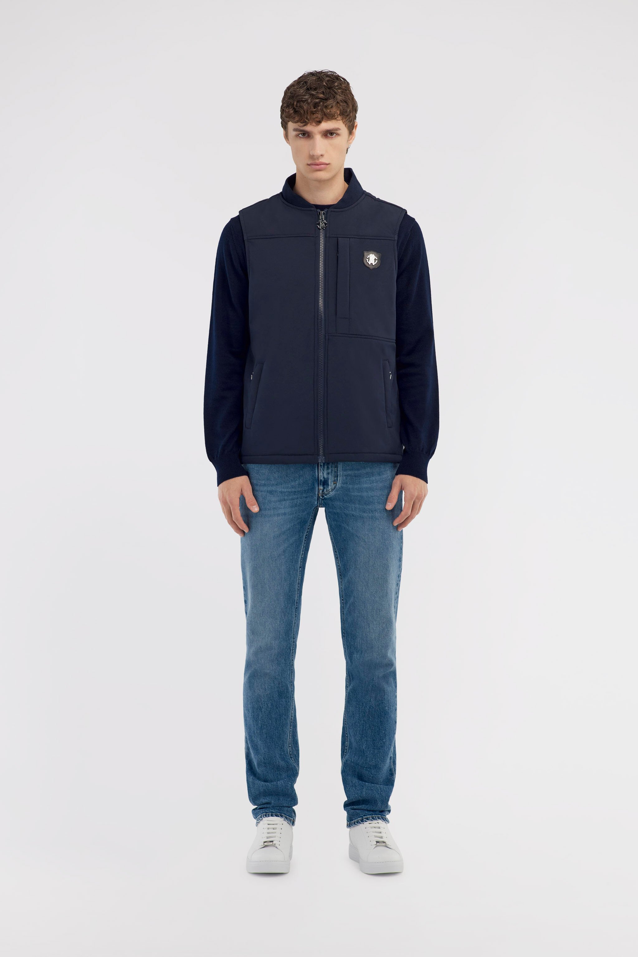 RC Gilet imbottito con logo Blu scuro NOT40H-SB001