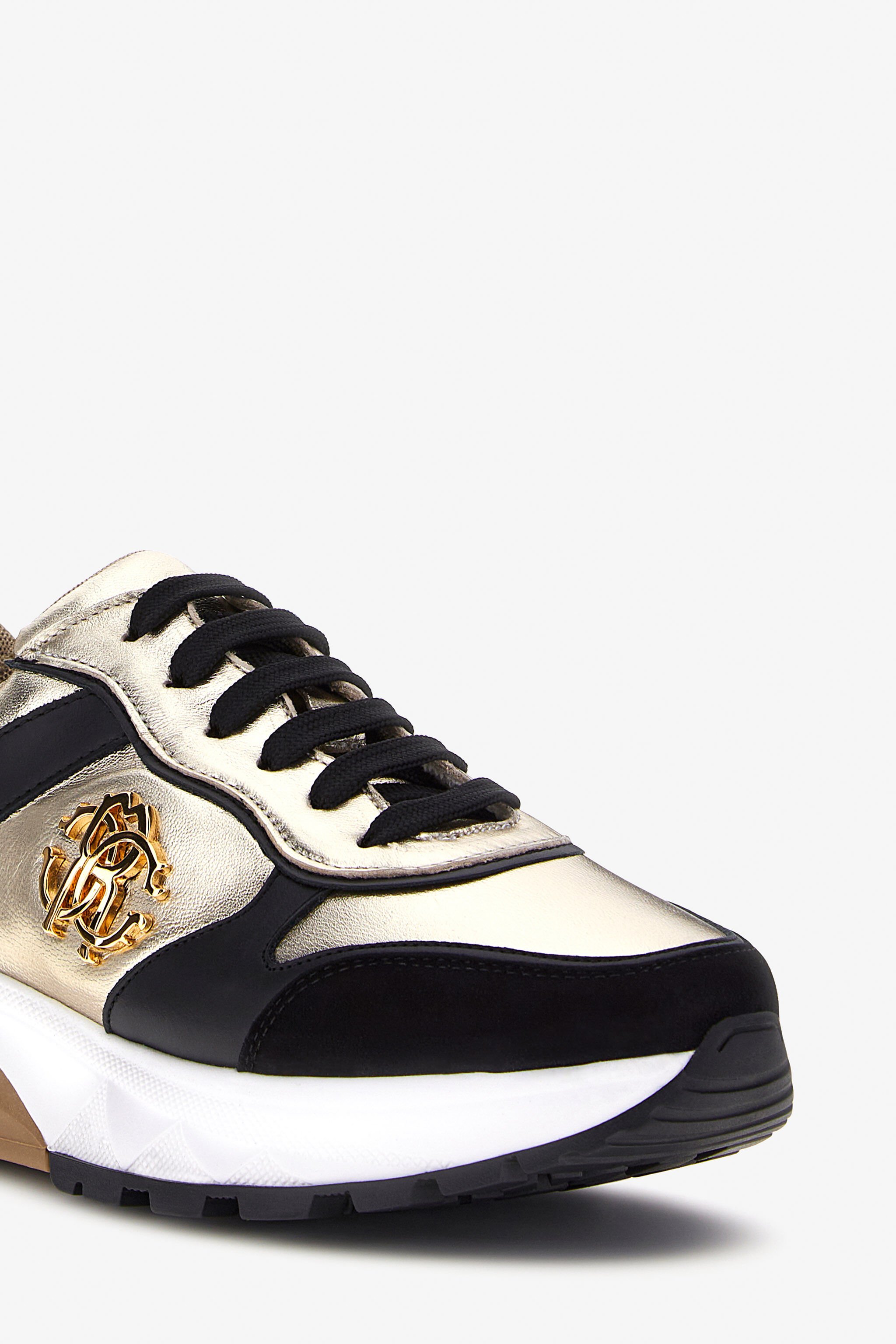 RC RC logo sneakers Negro/Oro NOS00D-PNO01