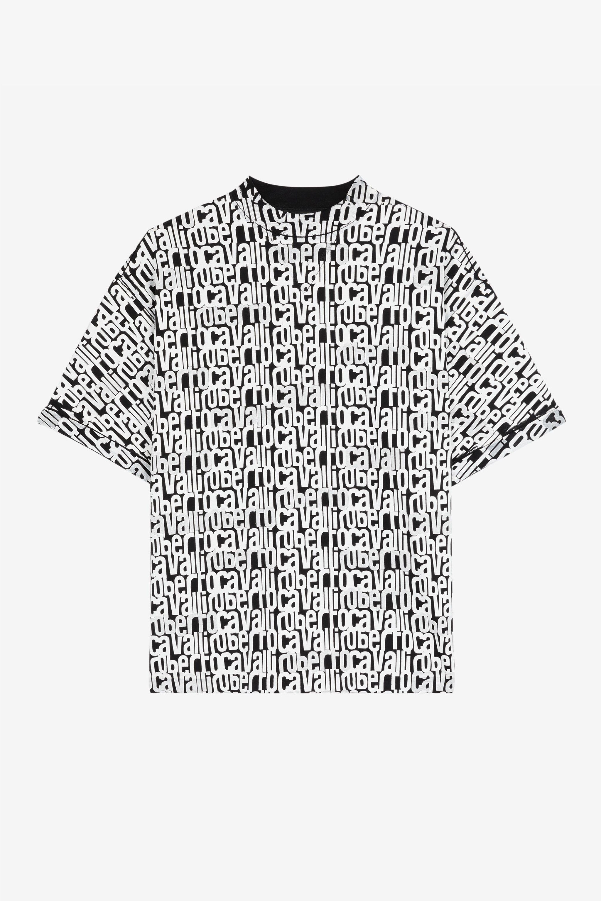 RC Logo-Print Cotton T-Shirt Black/White RRT62M-3PH82