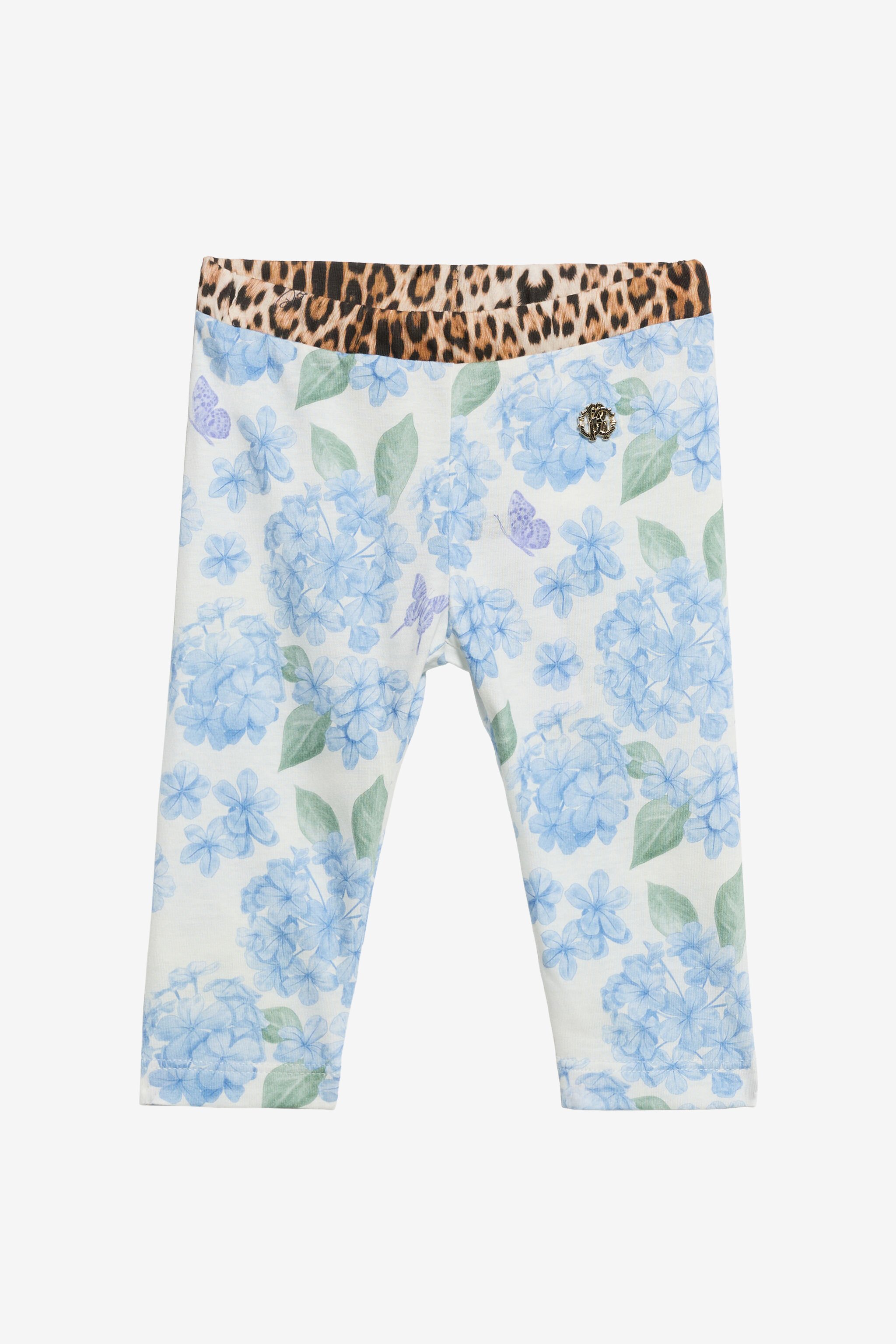 JU Leggings with New Heritage Print WHITE/BLUE WJT200-JFR13