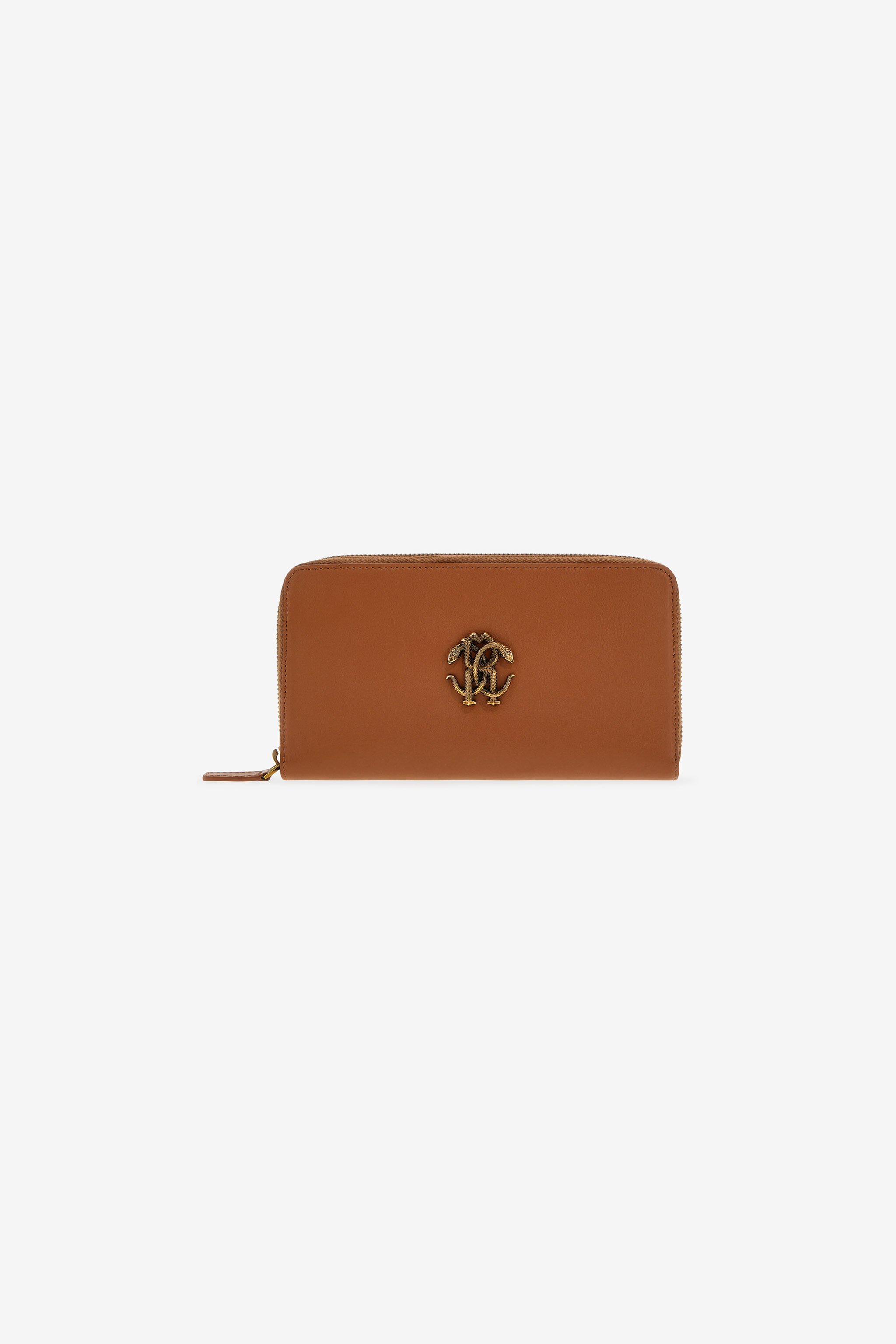 RC Wallet with Monogram RC and zip Brown SKA001-PZ172