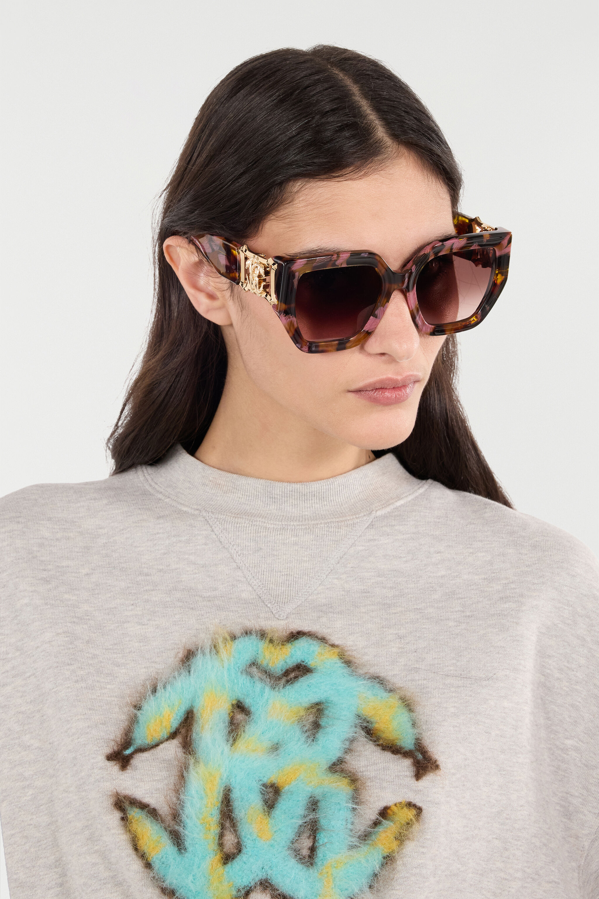 RC Sunglasses Roberto Cavalli Mirror Snake Collection Braun SALD38-ID139