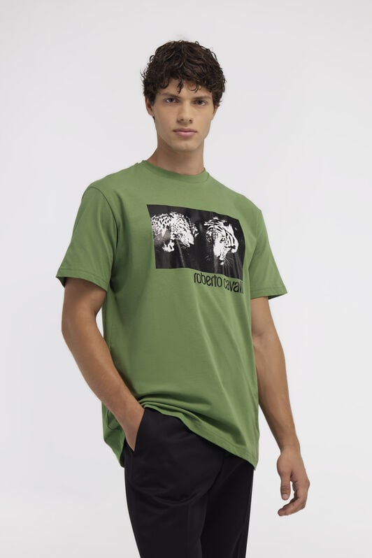 RC T-shirt with Jaguar logo and print Green NOT60C-JD060