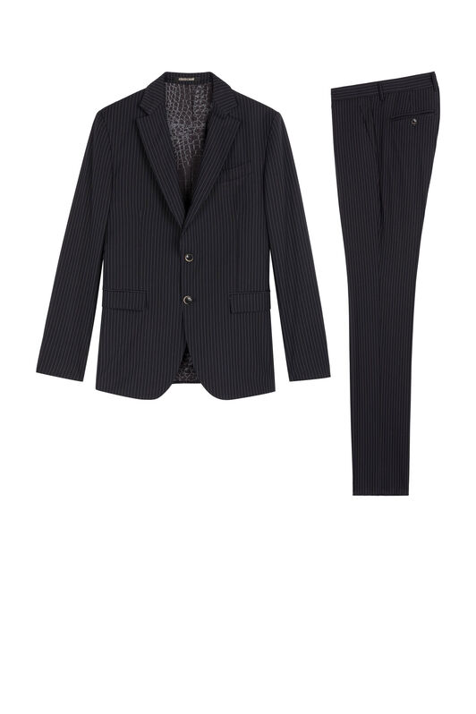 RC Pinstripe Two-Piece Suit Black KOT40D-VW007