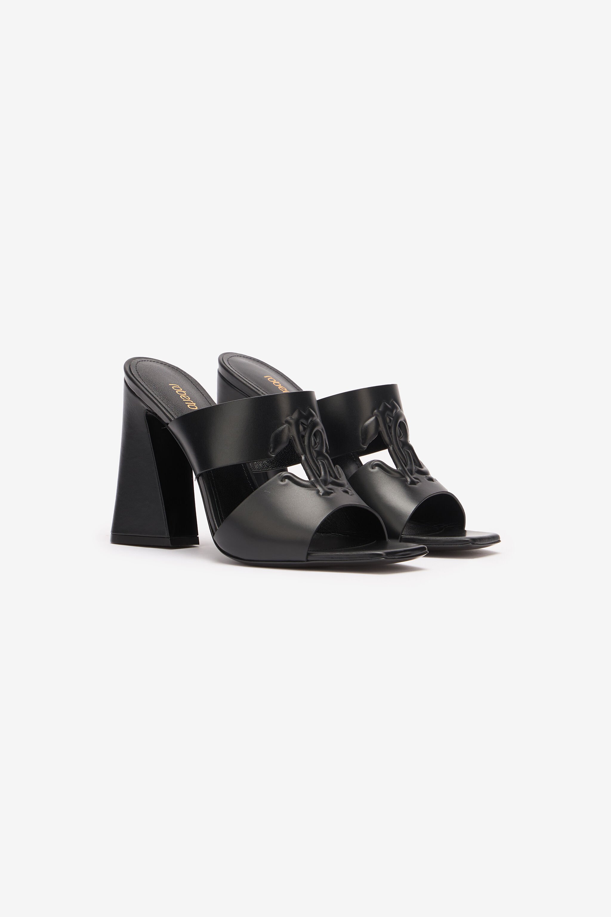 RC Mules With Maxi Heels Black TKS004-PZ172