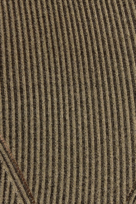 RC Abito Lungo Nero E Oro A Coste Con Serpenti GOLD/BLACK WWM102-MO010