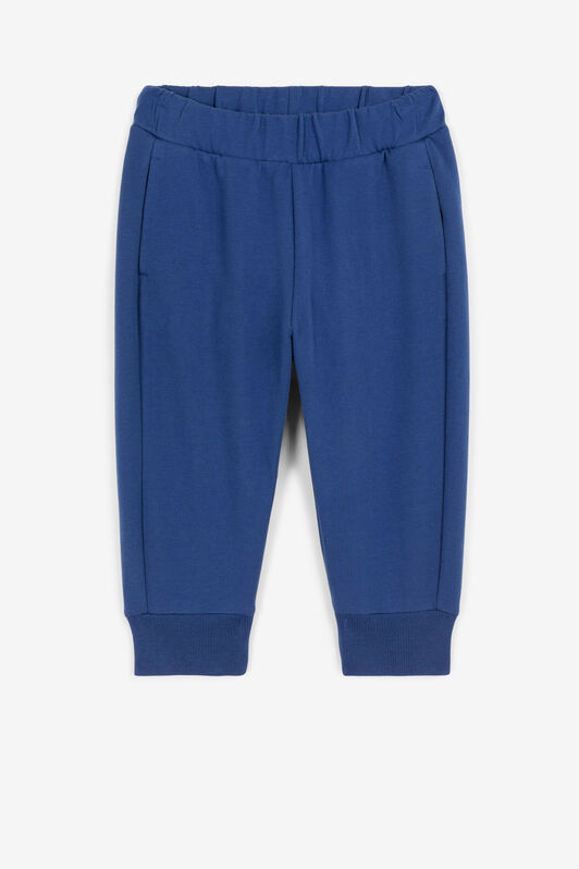 JU Monogram-embroidered track pants JU Monogram-embroidered track pants Blue QJT247-CF050