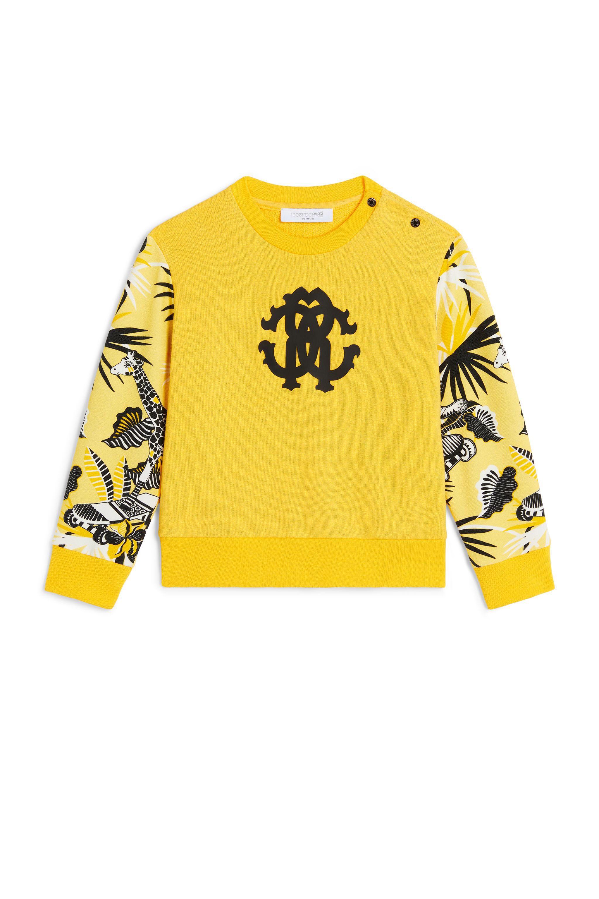 JU Logo animal-print sweatshirt DANDELION MJT90B-CF042
