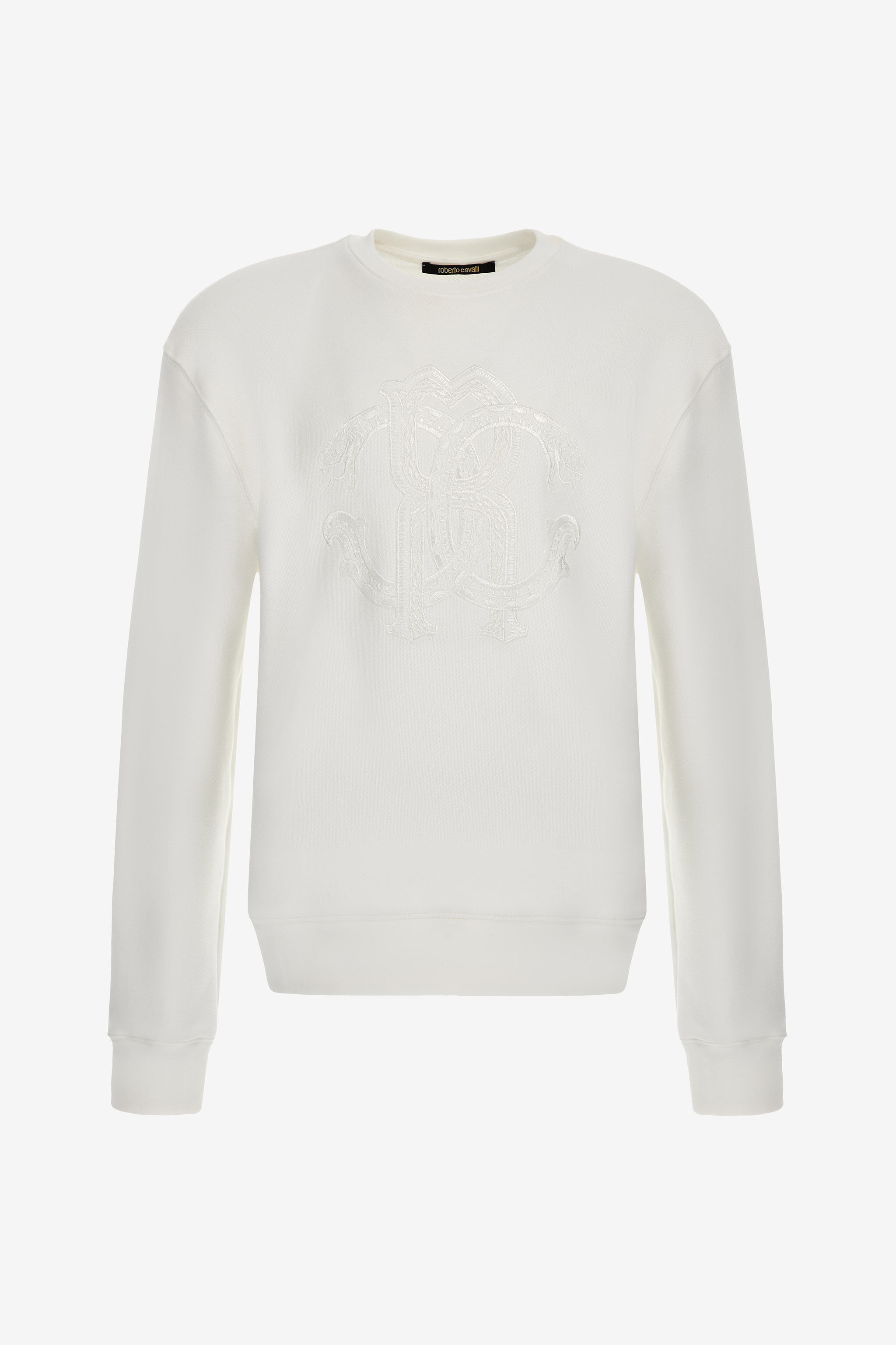 RC White Sweatshirt With Monogram RC Embossed Logo White SRT68C-CF050
