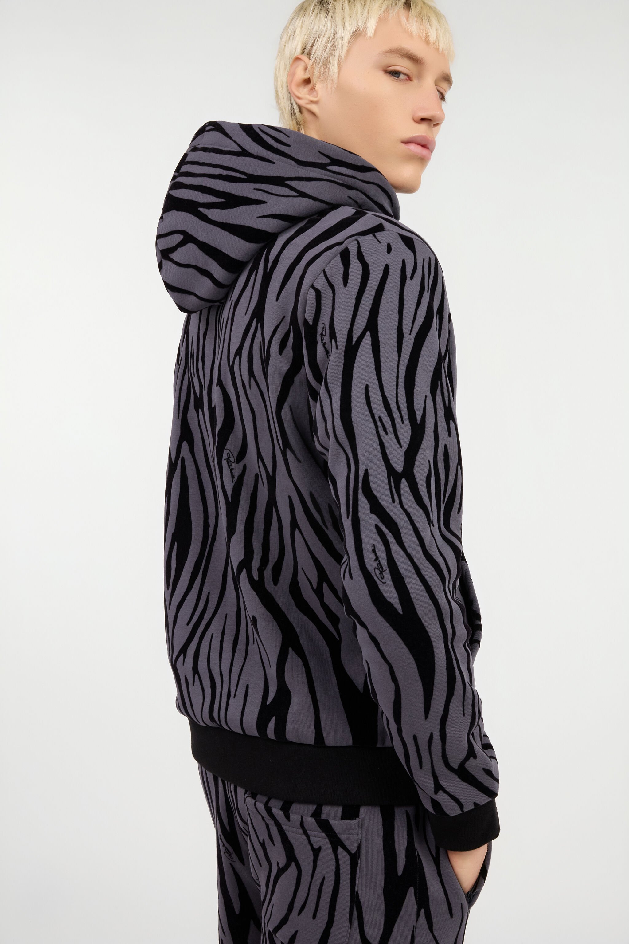 RC Felpa con Stampa Zebra RC Felpa con Stampa Zebra BLACK ROT66C-5OS30