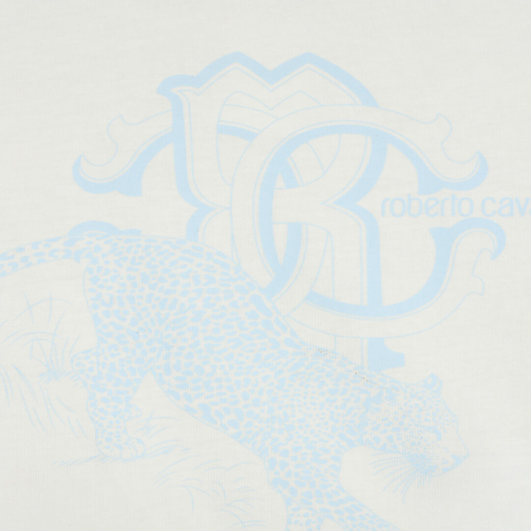 JU Milk White T-Shirt with Jaguar Print MILKY WHITE VJT610-JD001