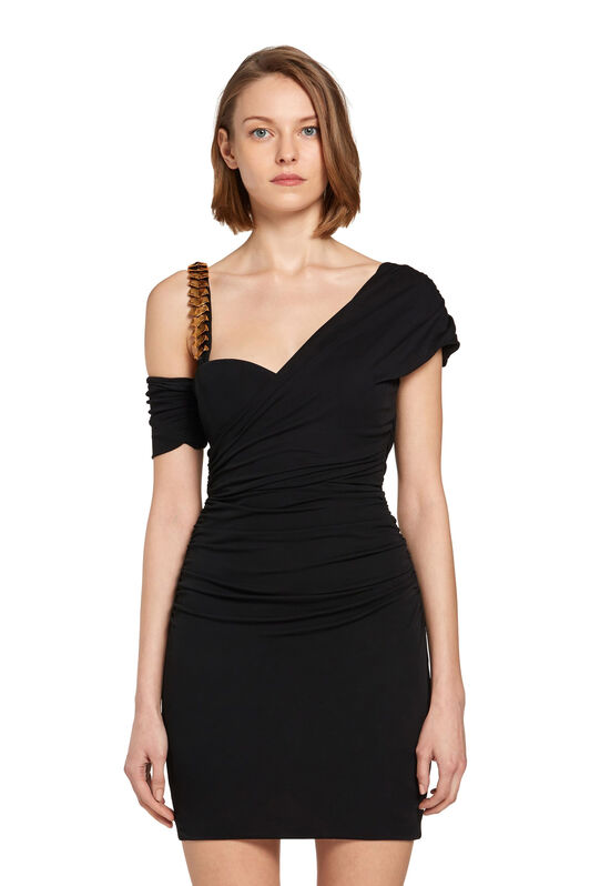 RC One-Shoulder Mini Dress Nero JQT195-JJ035