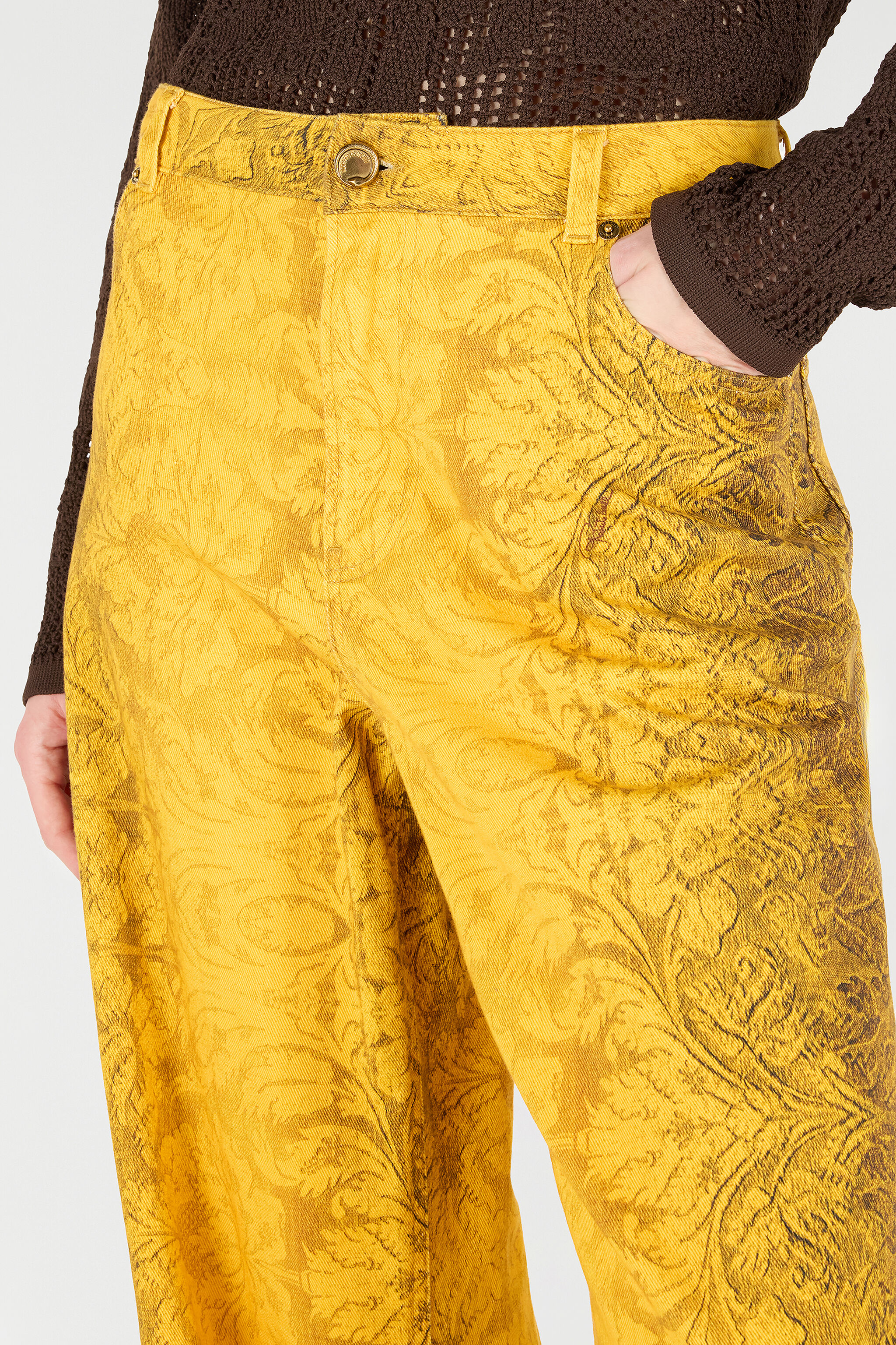RC Pants with Brocade Print OCRA VKJ207-DAP77