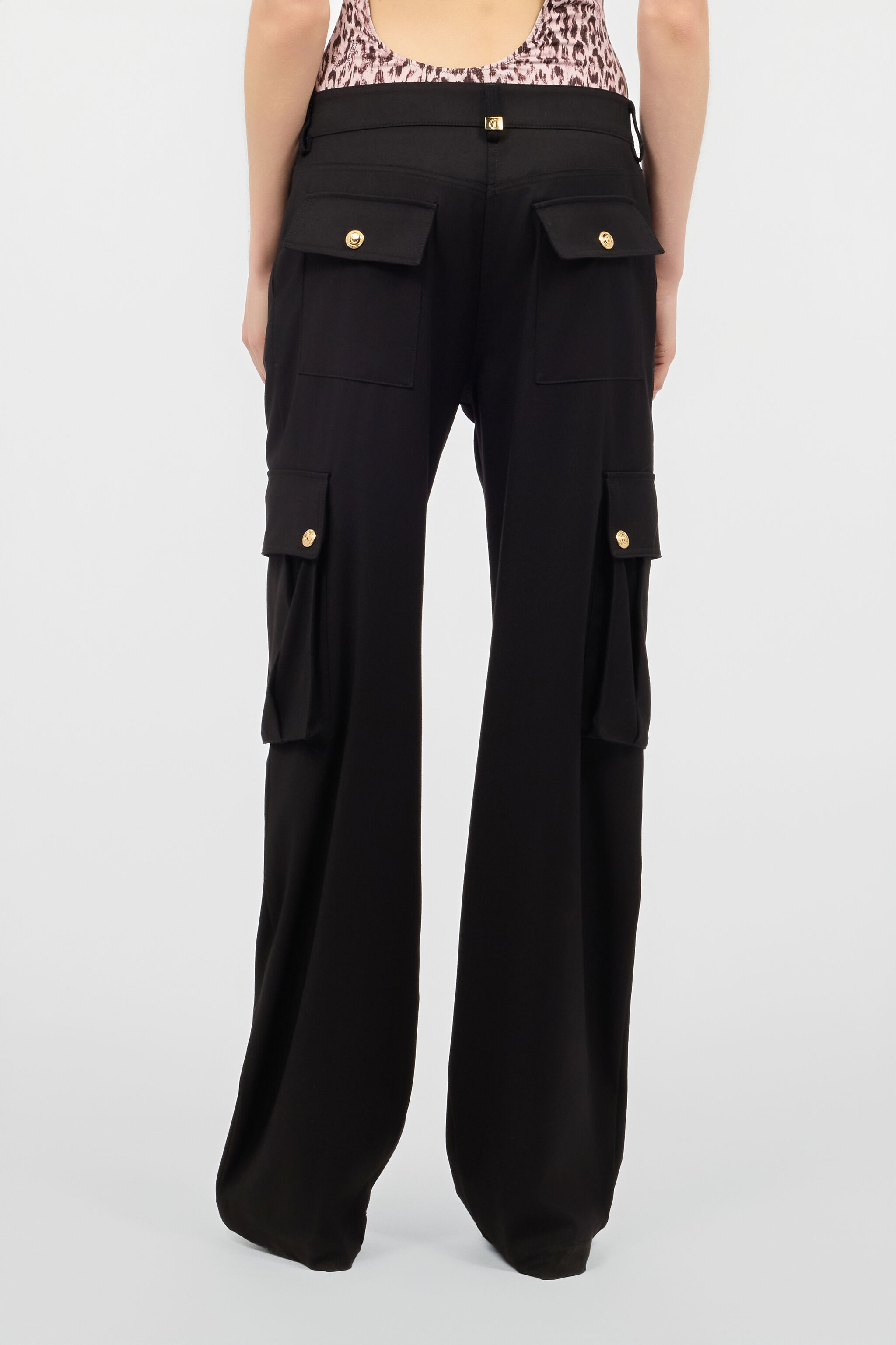 JC Pantaloni Cargo Eleganti Nero UFT090-UF129