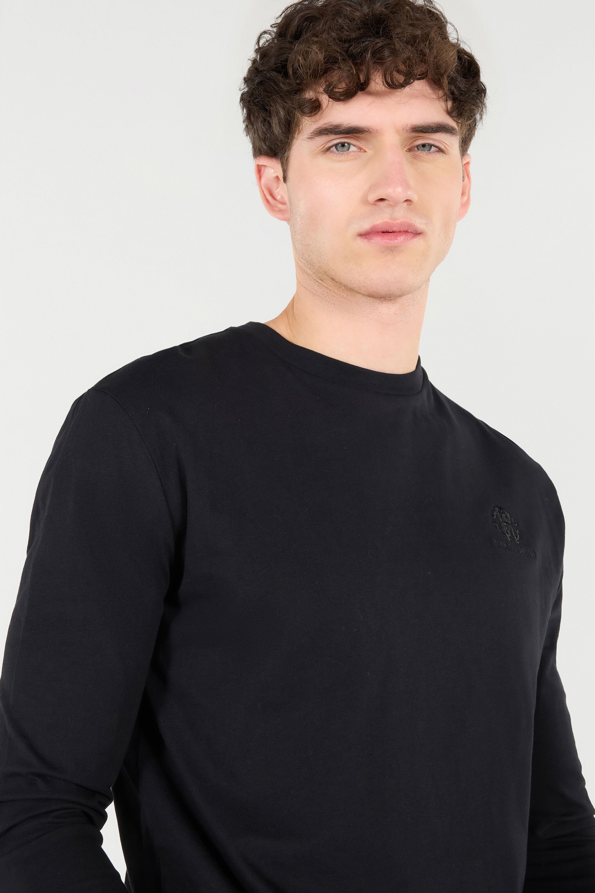 RC Long-Sleeved T-Shirt With RC Monogram Black POT61A-JD060