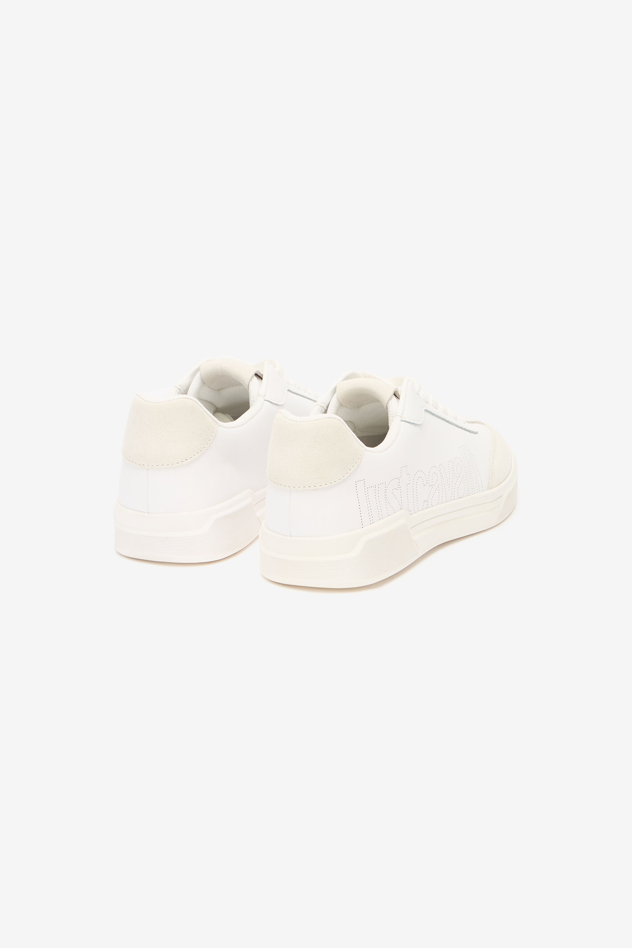 JC Sneakers With Perforated Logo White UFS017-UF292