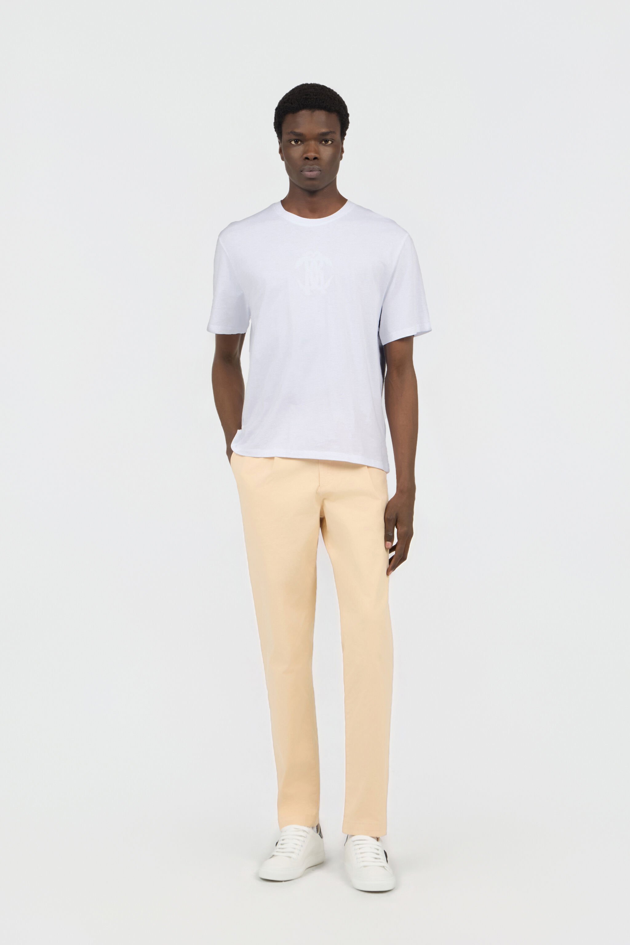 RC White T-shirt With Embroidered Logo WHITE SOT60D-JD001