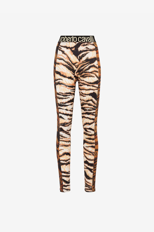 RC Tiger-Print Leggings Light Brown RKT26A-LNH36