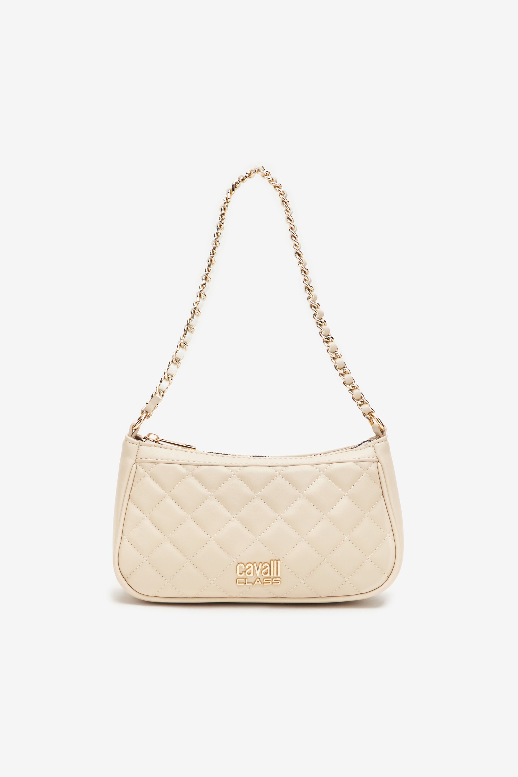 CL Schultertasche Mit Steppnähten Cavalli Class Elfenbein SXB01I-AB076