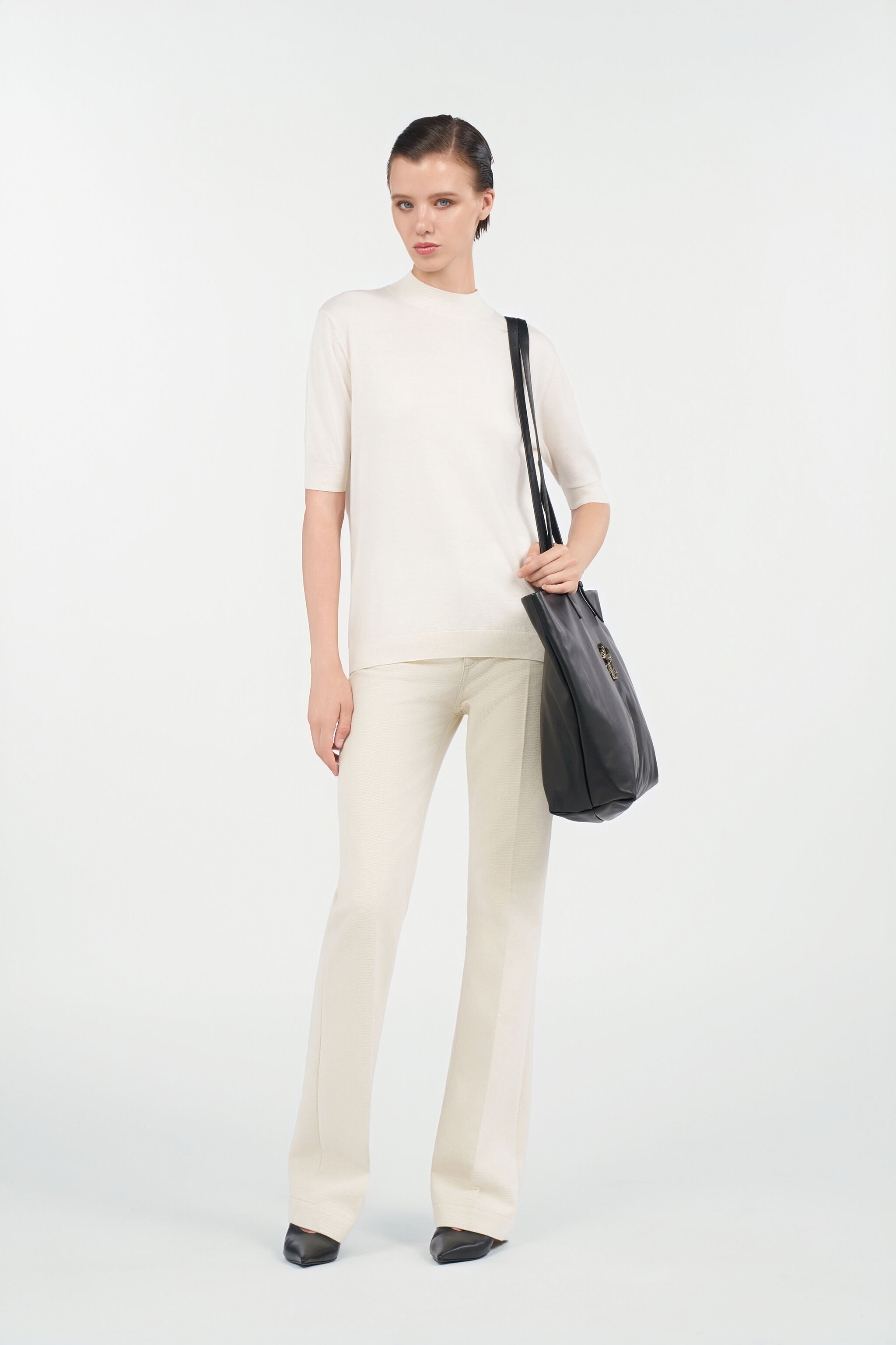 RC Cotton sweater Avorio UWM609-WH003