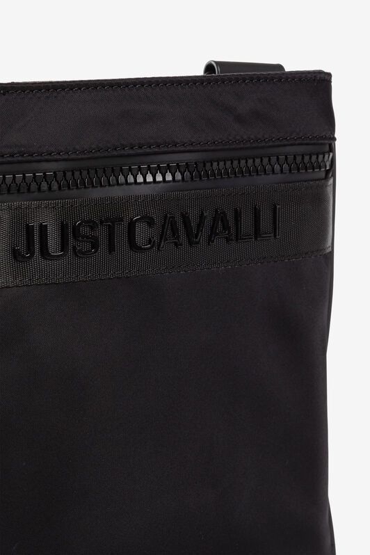 JC Just Cavalli Logo-Appliqué Crossbody Bag BLACK Q62339-Q1242