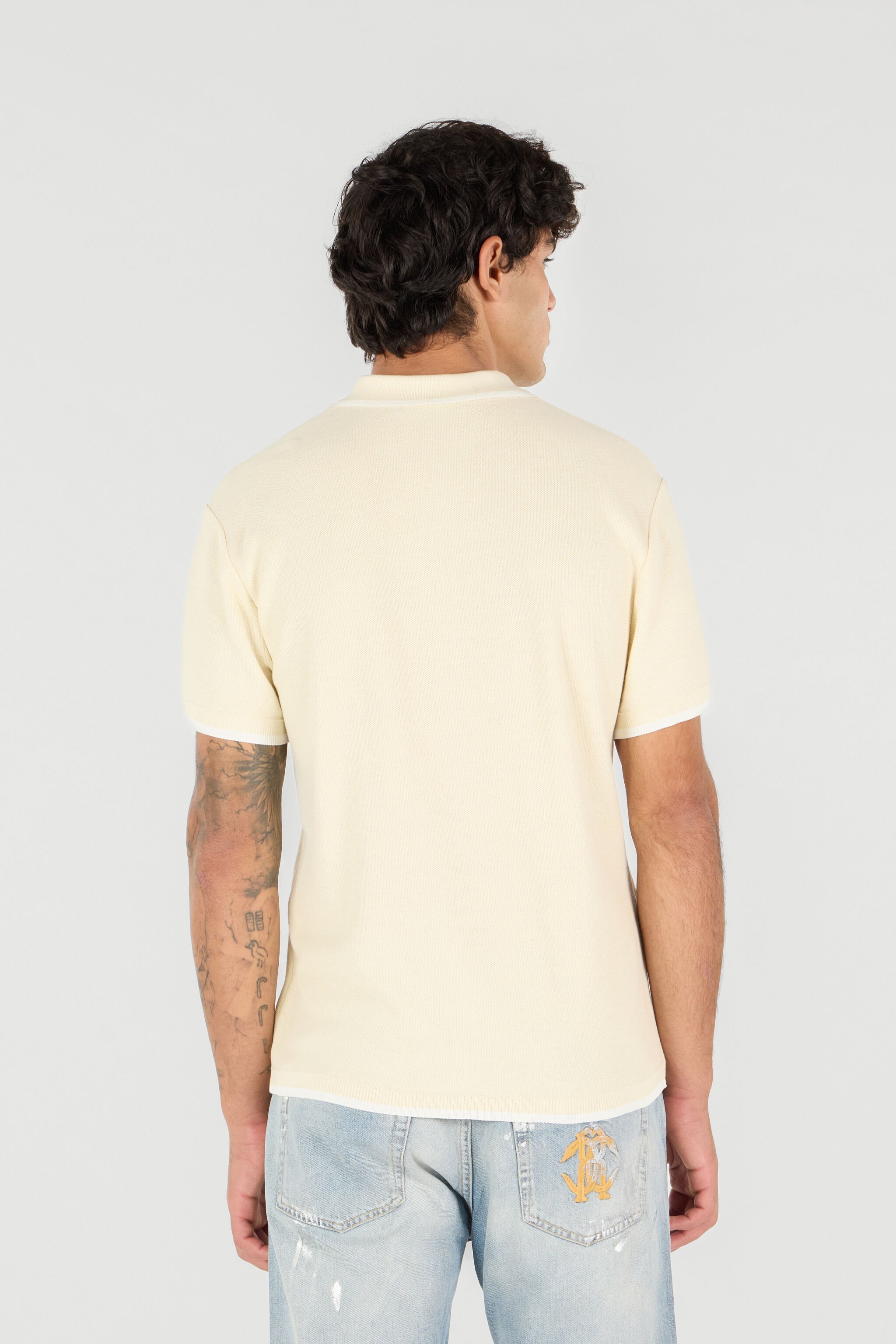 RC Man Cotton Polo Ivory UMM640-MG005