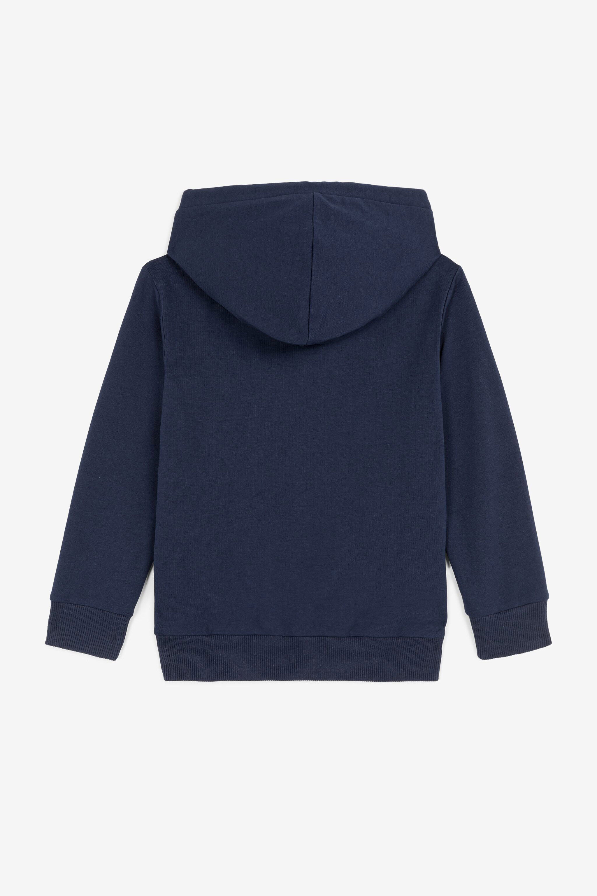 JU Hoodie mit animalischen Patchwork-Applikationen BLU SCURO 193921 OJT937-ISA2J