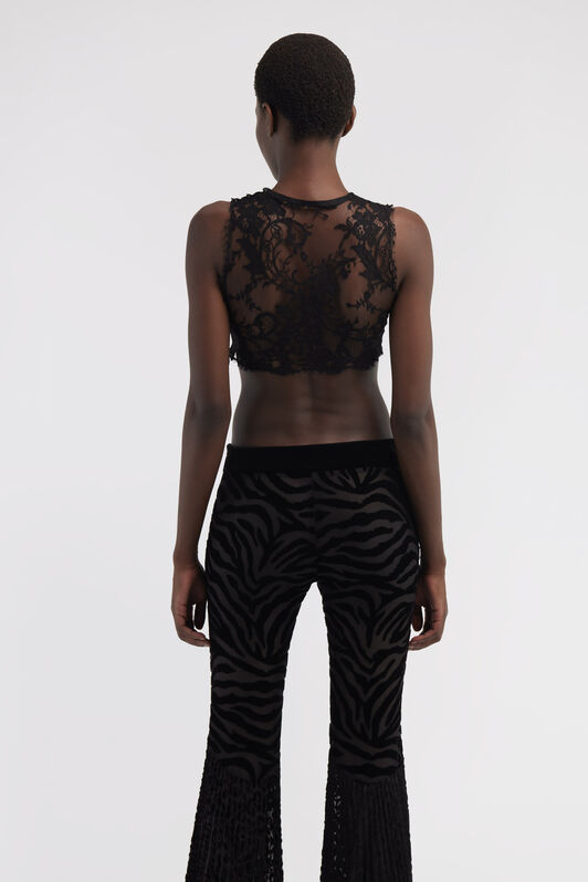 RC Embroidered top Black RWT601-RP003