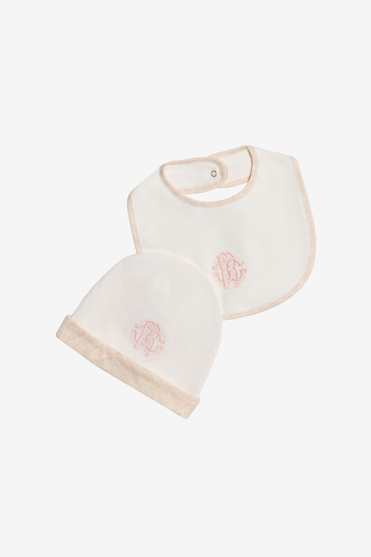 JU Pink Monogram Zebra Print Children Kit BABY PINK WJT808-JD001